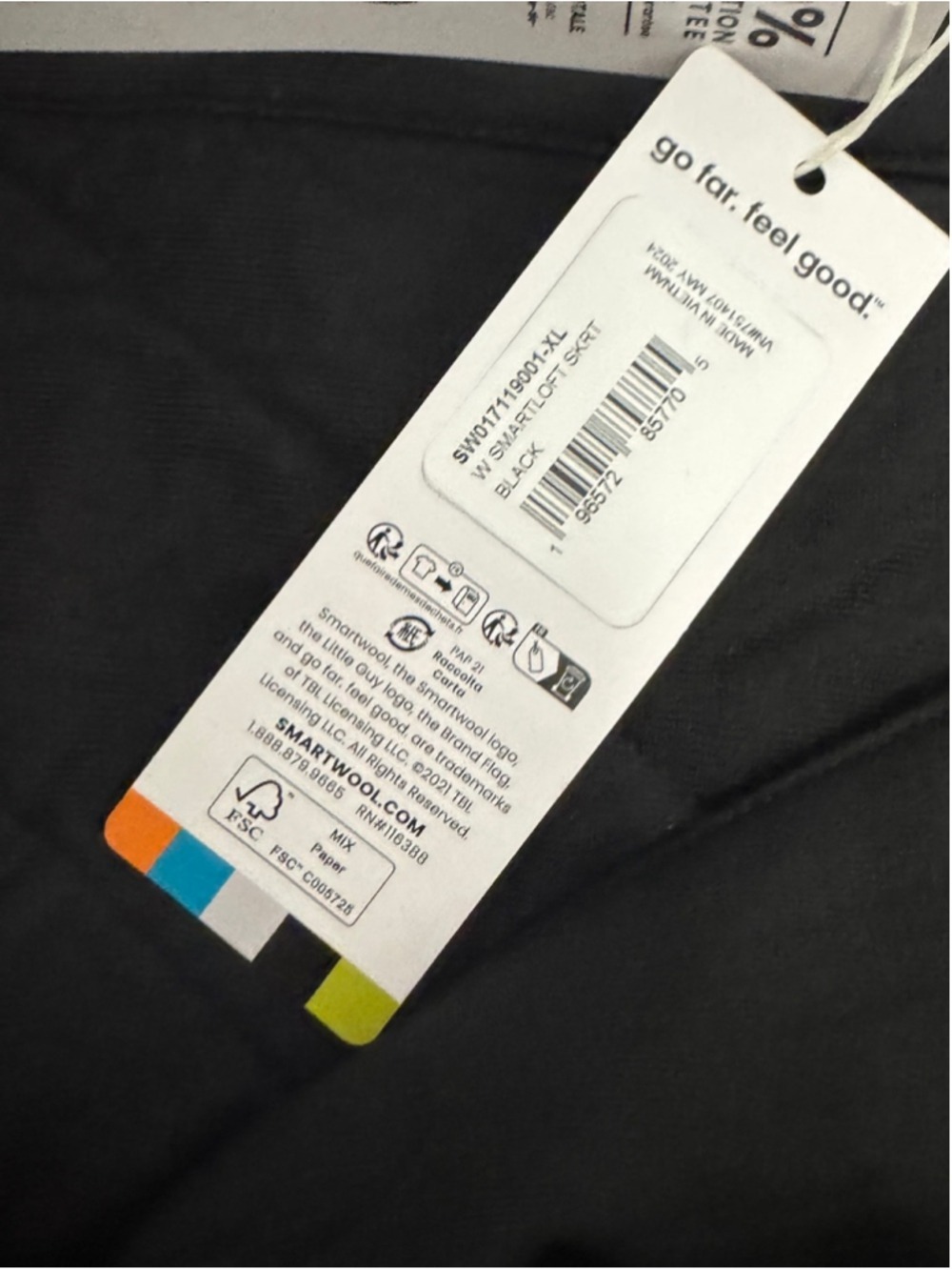 NWT SMARTWOOL
Smartloft Skirt in black size XL - Picture 6 of 6